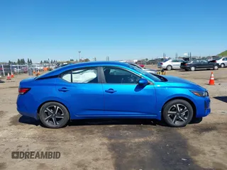 2025 Nissan Sentra SV with VIN 3N1AB8CV8SY209440, listed as a IAAI auction lot 41871471 with 568 mi miles. Bid and sale history available at carsss.com. Image 14.