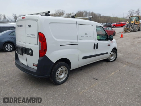 2015 Ram ProMaster City Cargo Tradesman with VIN ZFBERFAT7F6A32463, listed as a IAAI auction lot 42112339 with 313,405 mi miles. Bid and sale history available at carsss.com. Image 4.