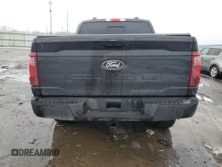 2024 Ford F-150 XLT with VIN 1FTEW3LP7RKD17872, listed as a Copart auction lot 43784075 with 28,241 mi miles and Salvage Title. Bid and sale history available at carsss.com. Image 6.