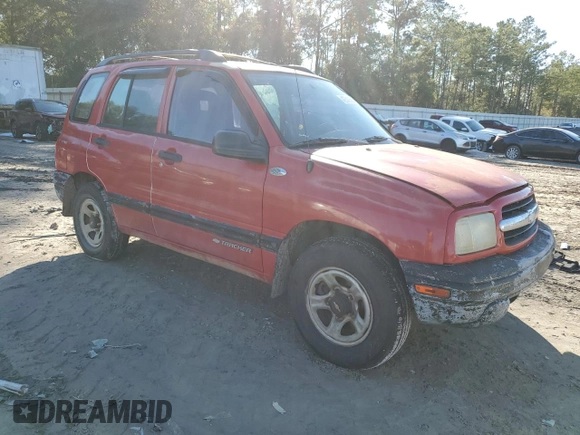 2002 Chevrolet Tracker z VIN 2CNBE13C126918772, wystawiony jako Copart lot #42343685 z przebiegiem Nie podano mil oraz Szkoda całkowita • Salvage title. Historia ofert i sprzedaży dostępna na DreamBid. Obrazek 4.