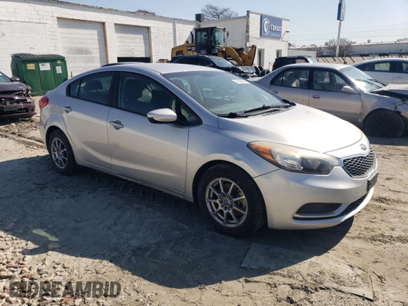 2015 Kia Forte LX with VIN KNAFK4A61F5337736, listed as a Copart auction lot 47849025 with 105,705 mi miles and Clean Title. Bid and sale history available at carsss.com. Image 4.