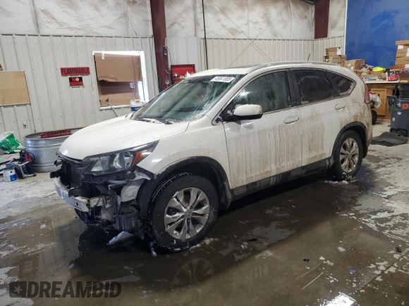 2012 Honda CR-V EX-L with VIN 5J6RM4H79CL031961, listed as a Copart auction lot 45041085 with 96,312 mi miles and Salvage Title. Bid and sale history available at carsss.com. Image 1.