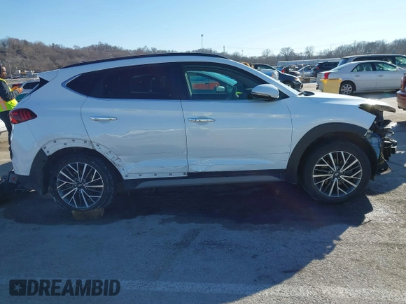 2019 Hyundai Tucson Ultimate with VIN KM8J3CAL2KU903389, listed as a IAAI auction lot 41421264 with 73,326 mi miles. Bid and sale history available at carsss.com. Image 14.