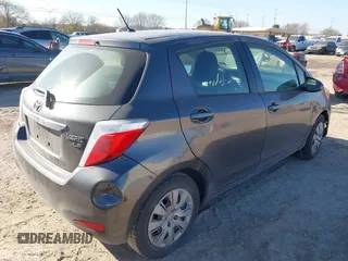 2013 Toyota Yaris L with VIN JTDKTUD39DD543776, listed as a IAAI auction lot 41758128 with 228,595 mi miles. Bid and sale history available at carsss.com. Image 4.