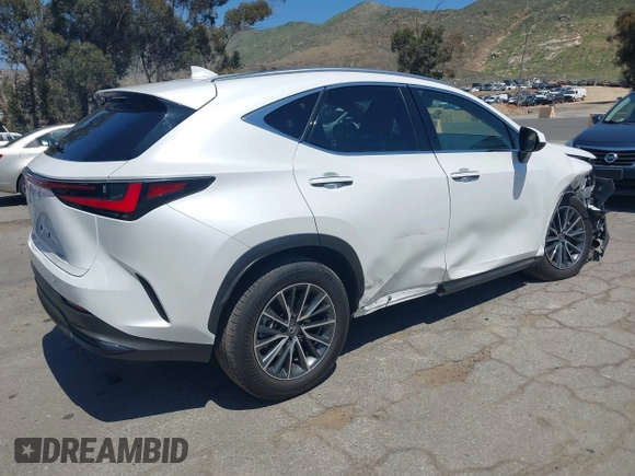 2025 Lexus NX 250 Premium with VIN JTJGDCAZ6S5024713, listed as a IAAI auction lot 42020261 with 5,833 mi miles and . Bid and sale history available at DreamBid. Image 4.