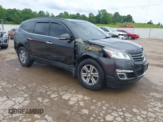 2015 Chevrolet Traverse LT with VIN 1GNKVHKDXFJ350366, listed as a IAAI auction lot 42279787 with 127,195 mi miles and . Bid and sale history available at DreamBid. Image 1.