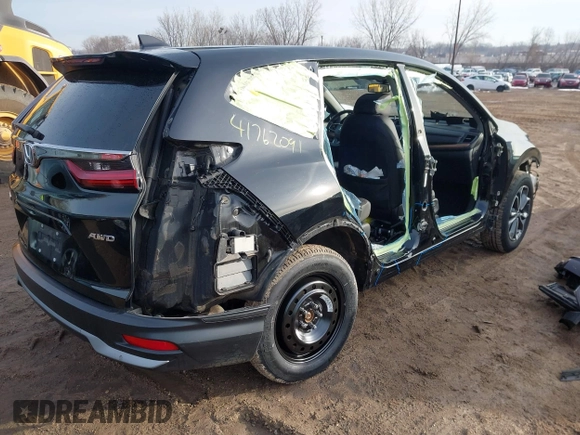 2020 Honda CR-V EX-L with VIN 5J6RW2H82LL002468, listed as a IAAI auction lot 41762091 with 65,607 mi miles. Bid and sale history available at carsss.com. Image 4.