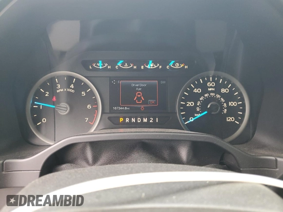 2016 Ford F-150 XL with VIN 1FTEW1CP9GKF08193, listed as a Copart auction lot 57269755 with 167,344 mi miles and Salvage title. Bid and sale history available at DreamBid. Image 9.