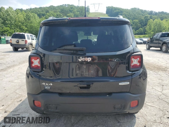 2018 Jeep Renegade Latitude with VIN ZACCJBBBXJPH52403, listed as a Copart auction lot 59636375 with 68,860 mi miles and Salvage title. Bid and sale history available at DreamBid. Image 6.