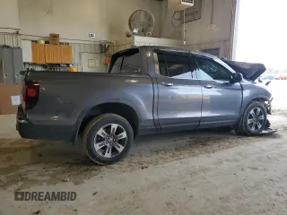 2018 Honda Ridgeline RTL-E z VIN 5FPYK3F77JB007492, wystawiony jako Copart lot #43716475 z przebiegiem Nie podano mil oraz Szkoda całkowita • Salvage title. Historia ofert i sprzedaży dostępna na DreamBid. Obrazek 3.