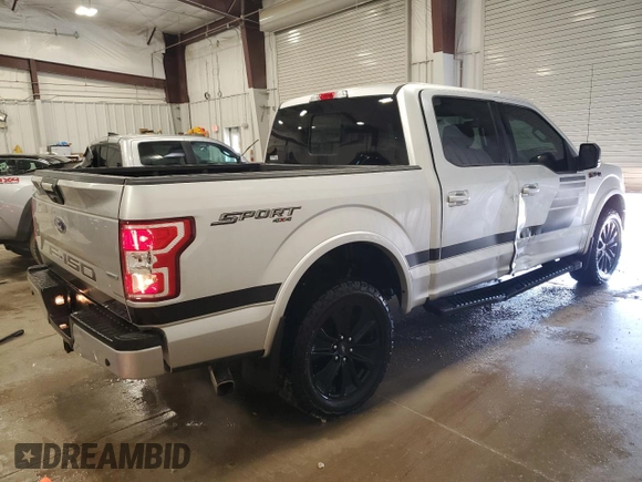 2018 Ford F-150 XL with VIN 1FTEW1EG8JFE21737, listed as a Copart auction lot 50178155 with 84,937 mi miles and Non Repairable. Bid and sale history available at carsss.com. Image 3.