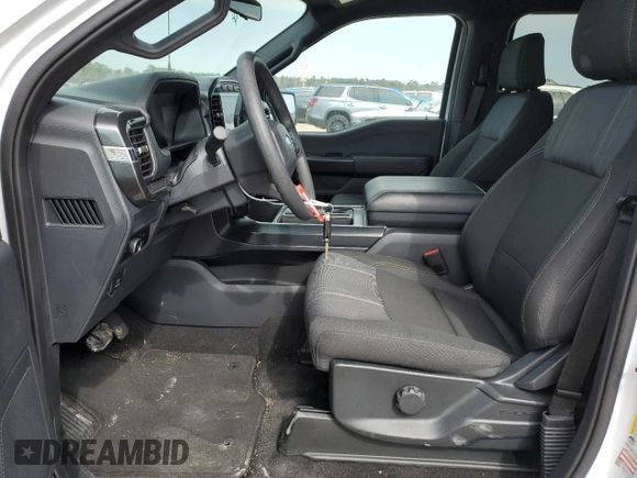 2024 Ford F-150 STX with VIN 1FTEW2KP0RFA29373, listed as a Copart auction lot 44813665 with 11,206 mi miles and Salvage Title. Bid and sale history available at carsss.com. Image 7.