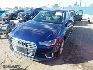 2019 Audi A4 Premium with VIN WAUDNAF44KN006633, listed as a IAAI auction lot 41572474 with NaN miles. Bid and sale history available at carsss.com. Image 18.