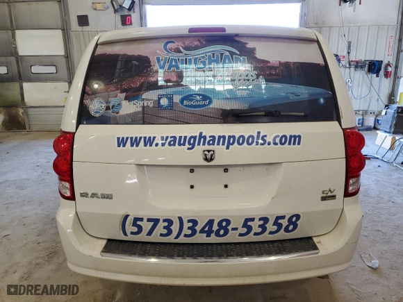 2013 Ram Cargo Van Tradesman with VIN 2C4JRGAGXDR759619, listed as a Copart auction lot 49061485 with 168,842 mi miles and Salvage Title. Bid and sale history available at carsss.com. Image 6.