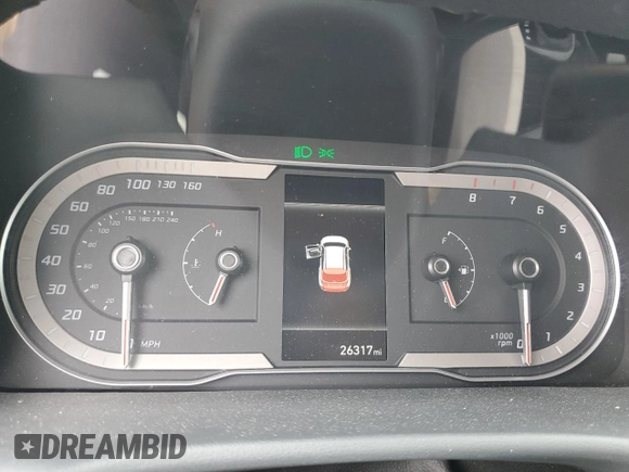 2024 Hyundai Tucson SEL z VIN 5NMJBCDE4RH347897, wystawiony jako Copart lot #58921885 z przebiegiem 26 317 mil mil oraz Szkoda całkowita • Salvage title. Historia ofert i sprzedaży dostępna na DreamBid. Obrazek 9.
