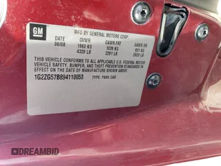 2009 Pontiac G6 1SA z VIN 1G2ZG57B894110053, wystawiony jako Copart lot #47305085 z przebiegiem 83 701 mil mil oraz Nie do naprawy • Non repairable. Historia ofert i sprzedaży dostępna na DreamBid. Obrazek 14.