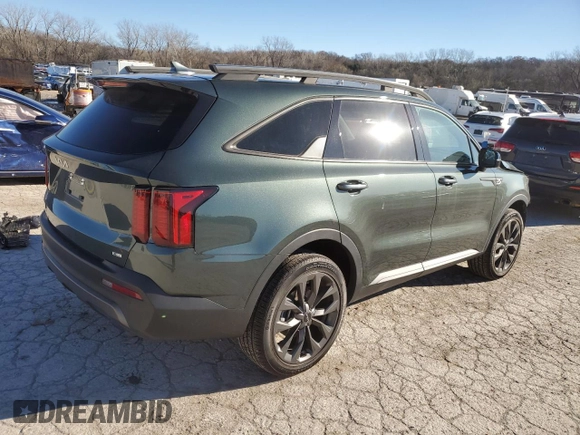 2023 Kia Sorento X-Line EX with VIN 5XYRHDLF2PG201149, listed as a Copart auction lot 83490124 with 8,465 mi miles and Salvage Title. Bid and sale history available at carsss.com. Image 3.