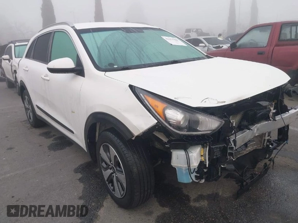 2019 Kia Niro LX with VIN KNDCB3LC3K5317579, listed as a IAAI auction lot 41670409 with 56,143 mi miles. Bid and sale history available at carsss.com. Image 1.