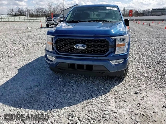 2022 Ford F-150 XL with VIN 1FTEX1EP3NKD19420, listed as a Copart auction lot 50161025 with 43,918 mi miles and Salvage title. Bid and sale history available at DreamBid. Image 10.
