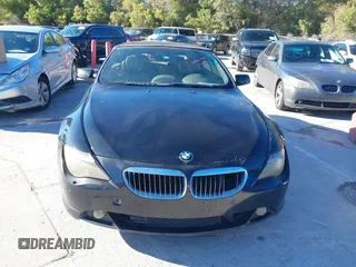 2005 BMW 6 Series 645Ci with VIN WBAEK73425B327631, listed as a IAAI auction lot 40923954 with 189,010 mi miles. Bid and sale history available at carsss.com. Image 6.