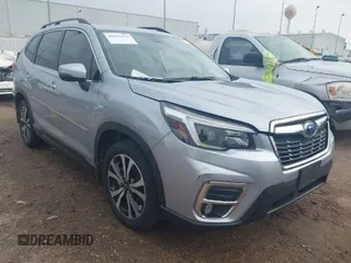 2021 Subaru Forester Limited with VIN JF2SKASC1MH587446, listed as a IAAI auction lot 41455476 with 32,265 mi miles. Bid and sale history available at carsss.com. Image 1.