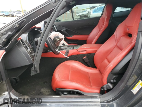 2018 Chevrolet Corvette Z06 2LZ z VIN 1G1YS2D64J5600282, wystawiony jako Copart lot #56250545 z przebiegiem Nie podano mil oraz Szkoda całkowita • Salvage title. Historia ofert i sprzedaży dostępna na DreamBid. Obrazek 7.