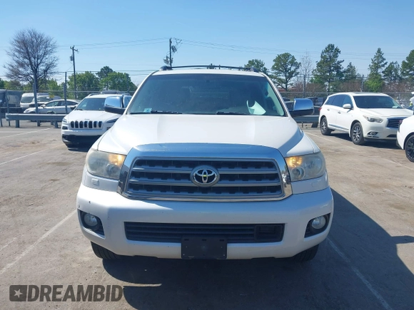 2008 Toyota Sequoia Platinum with VIN 5TDBY67A18S020320, listed as a IAAI auction lot 41918310 with 290,854 mi miles. Bid and sale history available at carsss.com. Image 12.