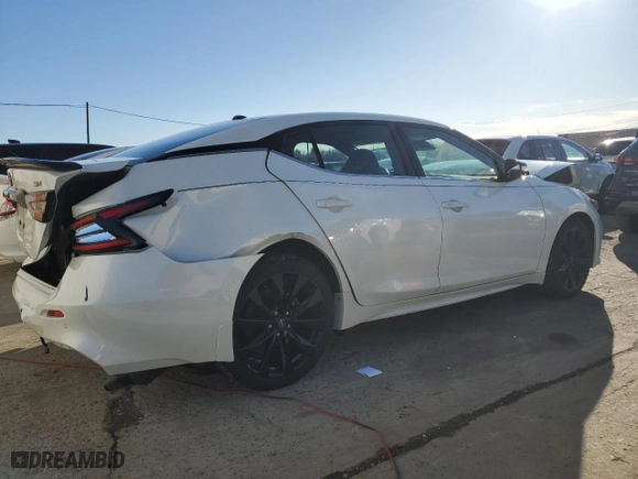 2023 Nissan Maxima SR with VIN 1N4AA6EV4PC513923, listed as a Copart auction lot 49331585 with 0 mi miles and Salvage Title. Bid and sale history available at carsss.com. Image 3.