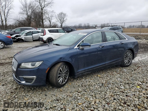 2017 Lincoln MKZ Premiere with VIN 3LN6L5A94HR613581, listed as a Copart auction lot 43383925 with 157,258 mi miles and Salvage Title. Bid and sale history available at DreamBid. Image 1.