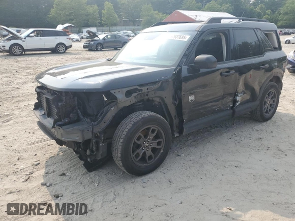 2021 Ford Bronco Sport Big Bend with VIN 3FMCR9B65MRA85847, listed as a Copart auction lot 57937695 with 70,933 mi miles and Salvage title. Bid and sale history available at DreamBid. Image 1.