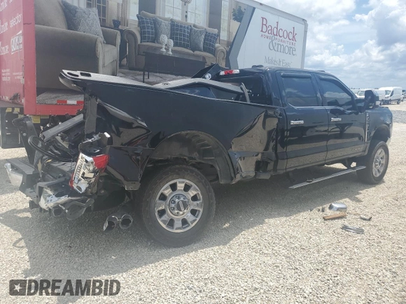 2024 Ford F-350 XL with VIN 1FT8W3BT4REC12989, listed as a Copart auction lot 55408845 with 30,982 mi miles and Salvage title. Bid and sale history available at DreamBid. Image 3.