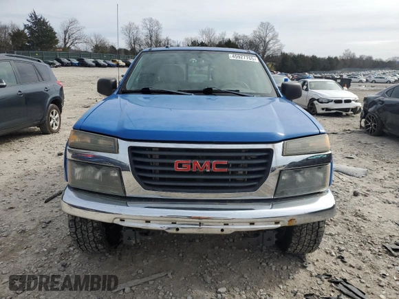 2006 GMC Canyon SLE1 with VIN 1GTDT136368288105, listed as a Copart auction lot 45927765 with 233,116 mi miles and Clean Title. Bid and sale history available at carsss.com. Image 5.