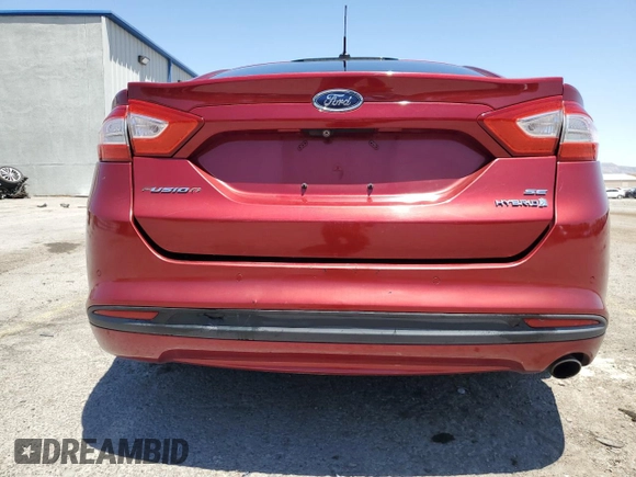 2013 Ford Fusion SE Hybrid with VIN 3FA6P0LU9DR227428, listed as a Copart auction lot 60449035 with 146,971 mi miles and Salvage title. Bid and sale history available at DreamBid. Image 6.