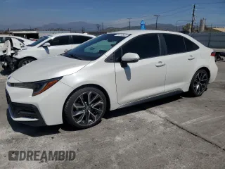2020 Toyota Corolla SE with VIN 5YFS4RCE4LP052461, listed as a Copart auction lot 54019925 with 62,012 mi miles and Salvage Title. Bid and sale history available at carsss.com. Image 1.