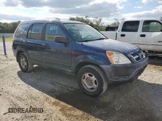 2002 Honda CR-V LX with VIN JHLRD68572C015341, listed as a Copart auction lot 81297734 with 174,567 mi miles and Salvage Title. Bid and sale history available at DreamBid. Image 4.