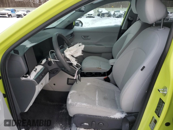 2024 Hyundai Kona SEL with VIN KM8HCCAB0RU072233, listed as a Copart auction lot 42300595 with 6,292 mi miles and Salvage Title. Bid and sale history available at carsss.com. Image 7.