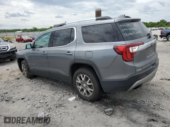 2021 GMC Acadia SLT with VIN 1GKKNMLS2MZ221040, listed as a Copart auction lot 53948075 with 60,305 mi miles and Salvage Title. Bid and sale history available at DreamBid. Image 2.