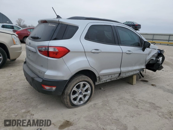2020 Ford EcoSport SE z VIN MAJ3S2GE5LC367974, wystawiony jako Copart lot #47591935 z przebiegiem 71 708 mil mil oraz Szkoda całkowita • Salvage title. Historia ofert i sprzedaży dostępna na DreamBid. Obrazek 3.