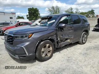 2024 Honda Pilot EX-L 7 Passenger with VIN 5FNYG1H55RB014916, listed as a Copart auction lot 74035144 with 0 mi miles and Salvage Title. Bid and sale history available at carsss.com. Image 1.