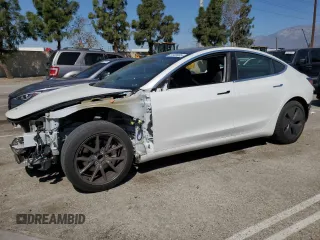 2020 Tesla Model 3 Standard Range Plus with VIN 5YJ3E1EA4LF631538, listed as a Copart auction lot 51926995 with 91,357 mi miles and Salvage Title. Bid and sale history available at DreamBid. Image 1.