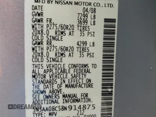 2008 Infiniti QX56 with VIN 5N3AA08C58N914875, listed as a Copart auction lot 86401454 with 278,628 mi miles and Salvage Title. Bid and sale history available at carsss.com. Image 16.