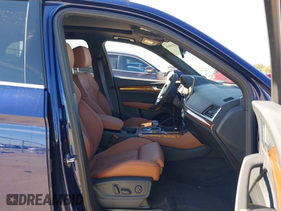 2023 Audi Q5 Premium Plus with VIN WA1BBAFYXP2195975, listed as a IAAI auction lot 41309879 with 11,124 mi miles and . Bid and sale history available at DreamBid. Image 5.