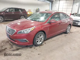 2015 Hyundai Sonata SE z VIN 5NPE24AFXFH039782, wystawiony jako IAAI lot #41299851 z przebiegiem 85 676 mil mil oraz . Historia ofert i sprzedaży dostępna na DreamBid. Obrazek 2.
