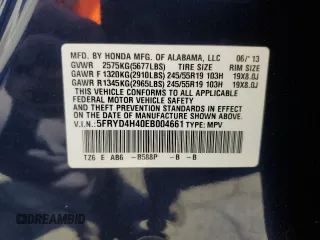 2014 Acura MDX Technology z VIN 5FRYD4H40EB004661, wystawiony jako Copart lot #58535415 z przebiegiem 113 498 mil mil oraz Szkoda całkowita • Salvage title. Historia ofert i sprzedaży dostępna na DreamBid. Obrazek 13.