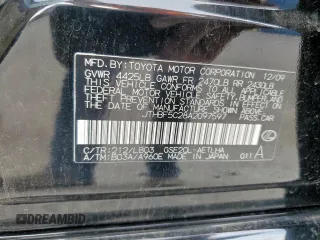 2010 Lexus IS 250 z VIN JTHBF5C28A2097597, wystawiony jako Copart lot #55614765 z przebiegiem 119 166 mil mil oraz Szkoda całkowita • Salvage title. Historia ofert i sprzedaży dostępna na DreamBid. Obrazek 13.