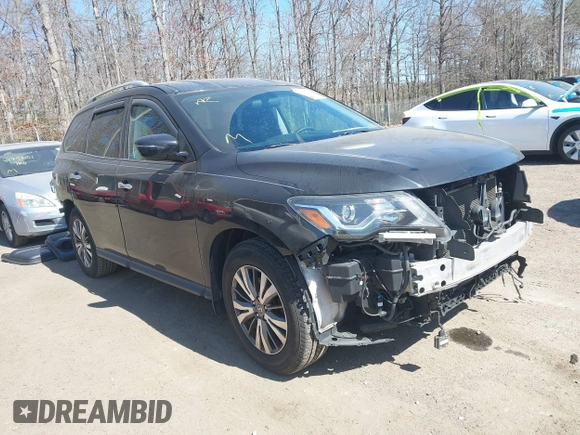 2018 Nissan Pathfinder S with VIN 5N1DR2MM0JC664021, listed as a IAAI auction lot 41741100 with 106,786 mi miles and . Bid and sale history available at DreamBid. Image 1.