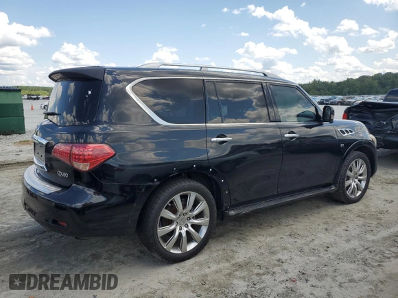 2014 Infiniti QX80 with VIN JN8AZ2NF4E9555706, listed as a Copart auction lot 66904864 with 169,137 mi miles and Clean Title. Bid and sale history available at carsss.com. Image 3.