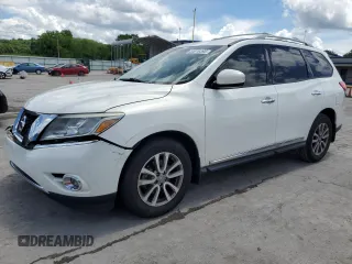 2014 Nissan Pathfinder S z VIN 5N1AR2MN3EC662538, wystawiony jako Copart lot #55819395 z przebiegiem 149 587 mil mil oraz Szkoda całkowita • Salvage title. Historia ofert i sprzedaży dostępna na DreamBid. Obrazek 1.