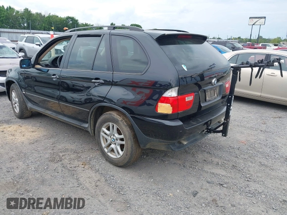 2005 BMW X5 3.0i with VIN 5UXFA13505LY12648, listed as a IAAI auction lot 42144830 with 189,271 mi miles. Bid and sale history available at carsss.com. Image 3.