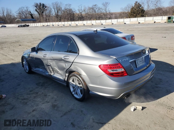 2013 Mercedes-Benz C 250 Sport with VIN WDDGF4HBXDR252243, listed as a Copart auction lot 43902225 with 116,027 mi miles and Salvage Title. Bid and sale history available at DreamBid. Image 2.